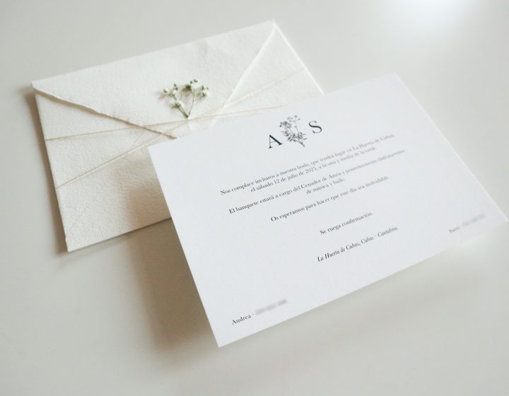 Invitaciones Boda: Andrea & Santi