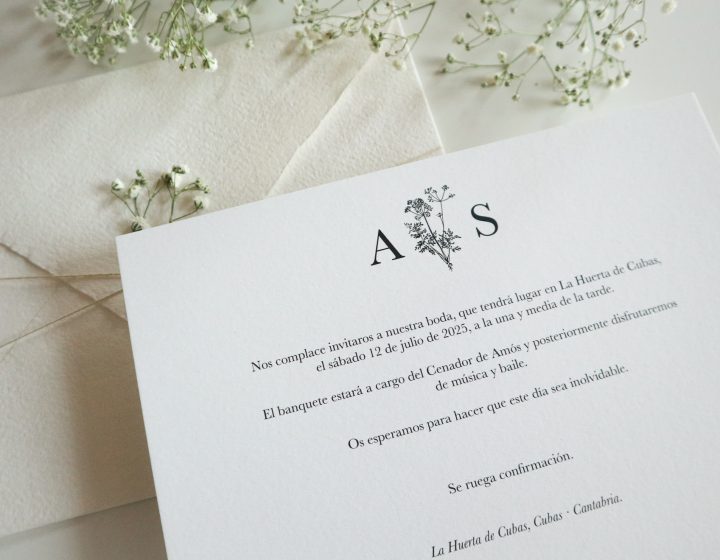 Invitaciones Boda: Andrea & Santi