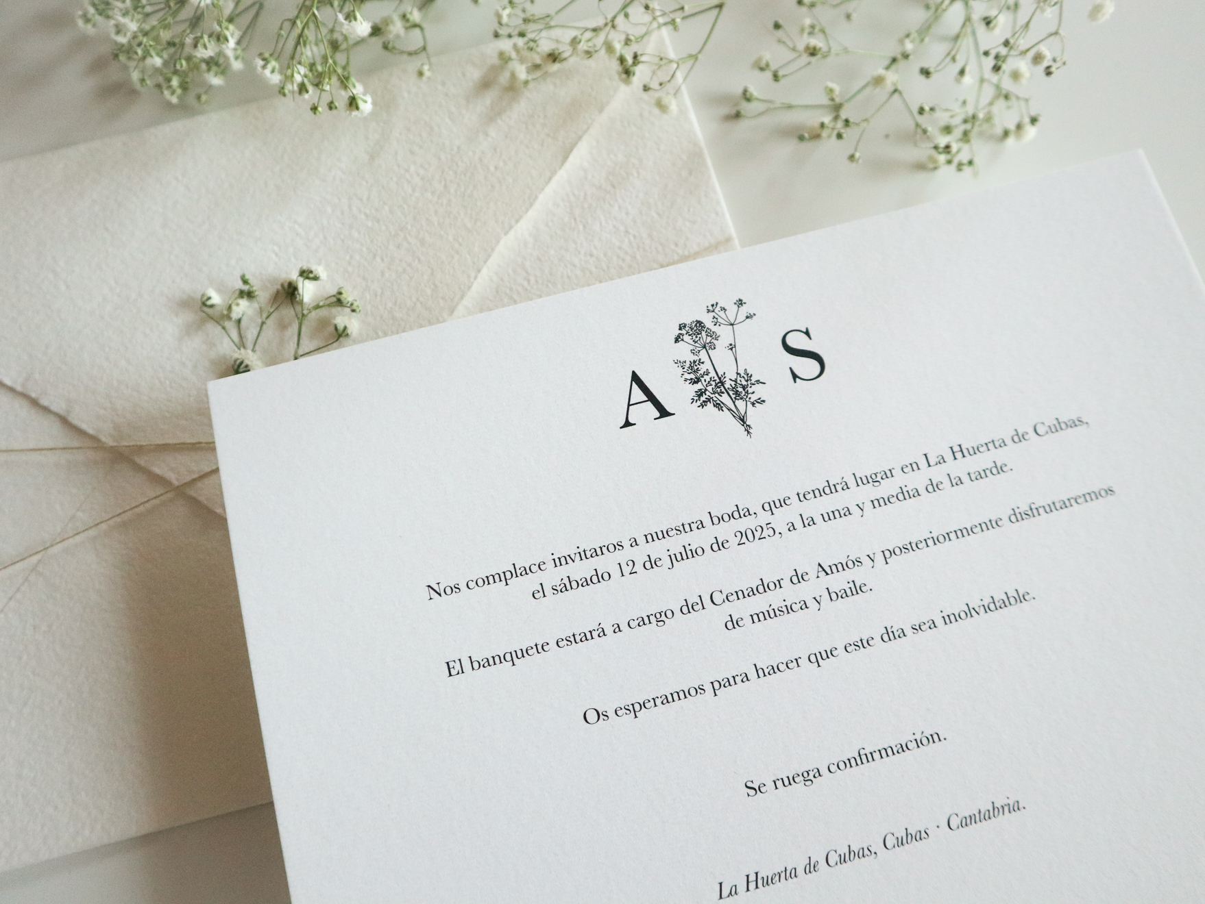 Invitaciones Boda: Andrea & Santi