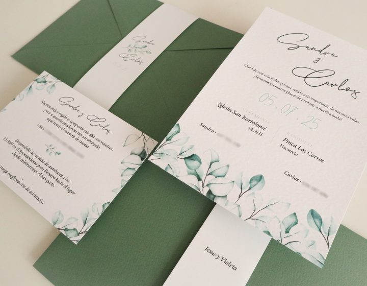 Invitaciones Boda: Sandra & Carlos