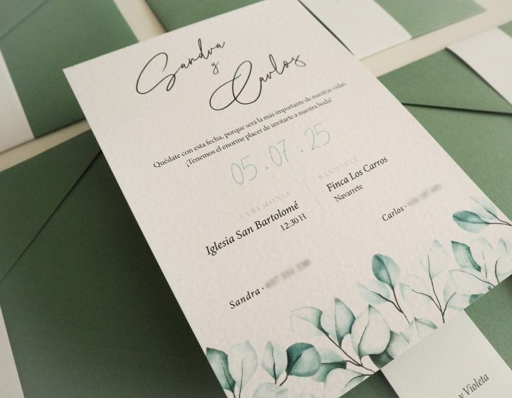 Invitaciones Boda: Sandra & Carlos