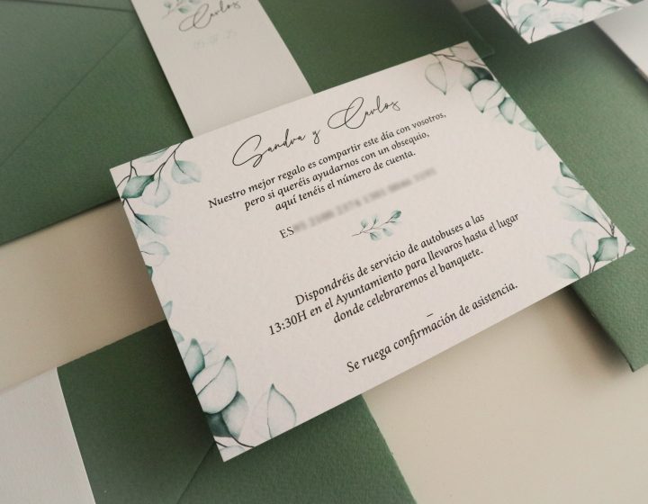 Invitaciones Boda: Sandra & Carlos
